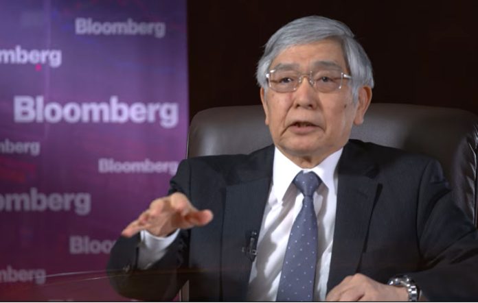 Haruhiko Kuroda, gobernador del Banco de Japón