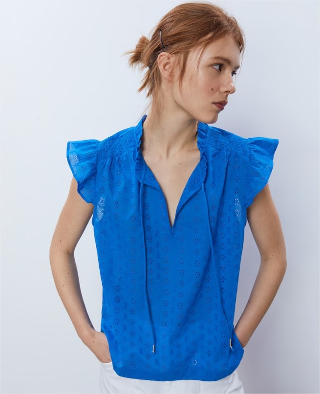 blusa troquelada sfera