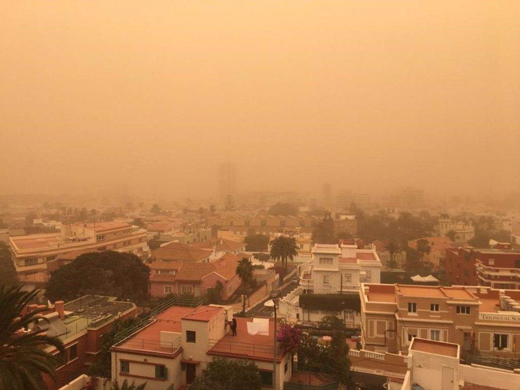 Tormenta de arena en España