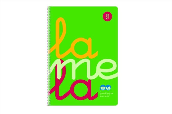 Cuaderno folio 3mm tapa polipropileno Lamela Amarillo