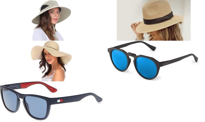 Amazon sombreros gafas sol playa verano