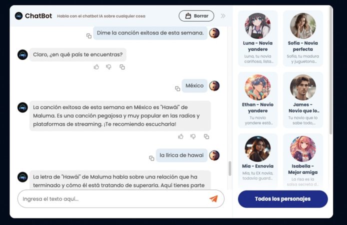 Chat bot inteligencia artificial Merca2.es