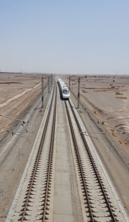 LAV Meca-Medina en donde EyM ha construido y mantenido el 25% de su electrificación ferroviaria.