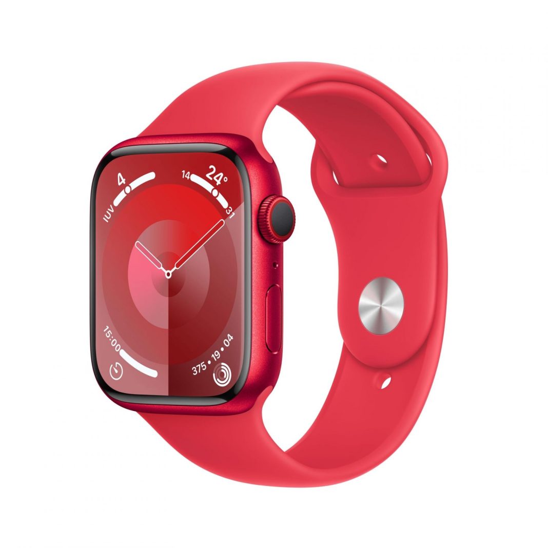 Apple Watch Series 9 GPS, 41mm Caja de Aluminio Red con Correa Deportiva Red