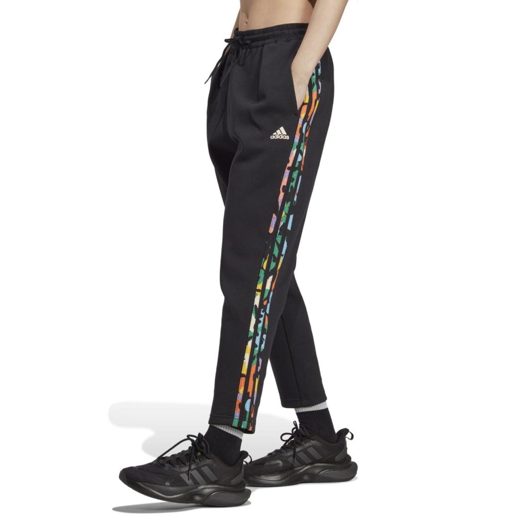 Pantalón Jogger Fitness Adidas Mujer Negro Estampado Floral