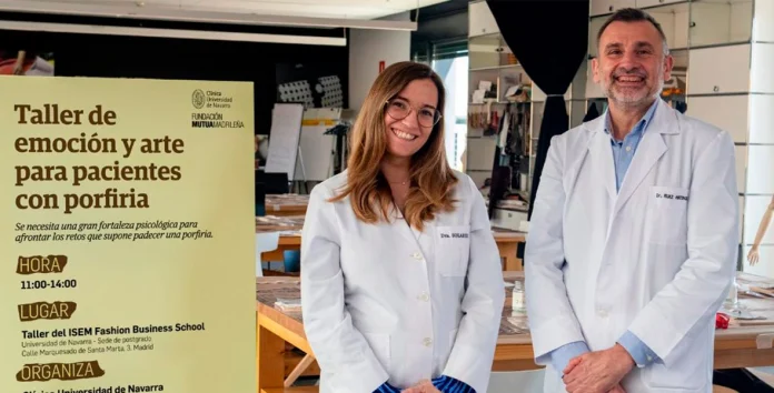 La Dra. Isabel Solares, médico internista de la Clínica Universidad de Navarra, y el Dr. Antonio Fontanellas, investigador del CIMA Universidad de Navarra, responsables del estudio sobre el uso de probióticos en pacientes con porfiria.