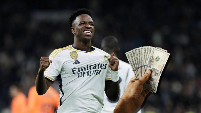 Revelan la fortuna que gana Vinicius en Real Madrid