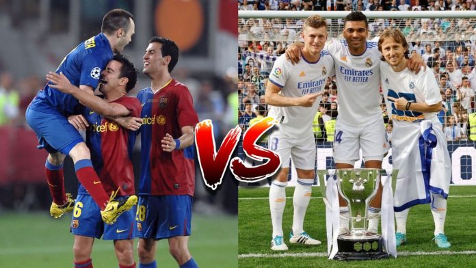 Cuál es el mejor mediocampo de la historia: del Barcelona o del Real Madrid