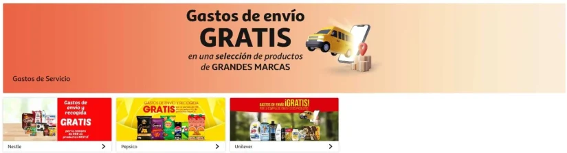 Promociones en los envíos de pedidos.