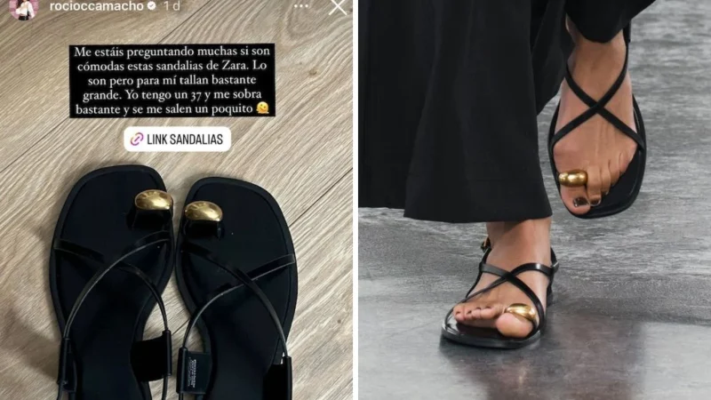 Rocío Camacho y las sandalias de Zara que vuelan