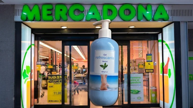 Gel refrescante de Mercadona con mentol y eucalipto para los calambres