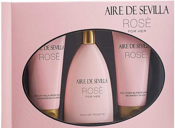 Huele mejor que nunca con el set de perfume, gel de baño y crema hidratante de Rose en Amazon