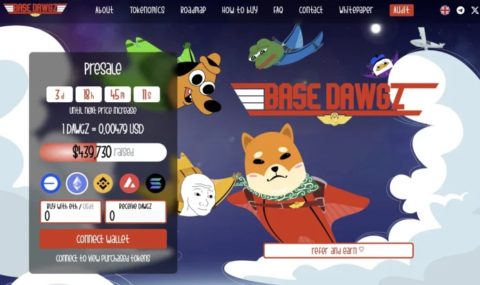 Base Dawgz, es un proyecto memecoín que hace honor a la blockchain en la que habita, siendo la principal de este ecosistema que se ha ganado  el elogio