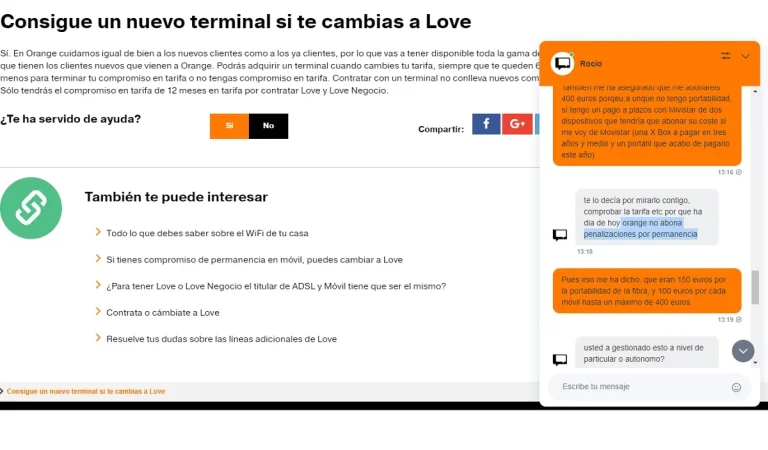 Orange y la oferta telefónica que regala dispositivos y coste de portabilidad