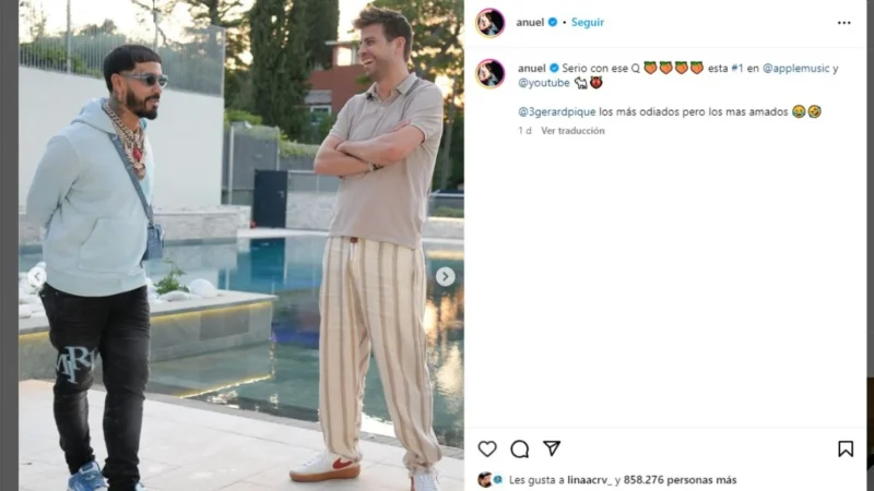 La reacción de las ex de Gerard Piqué y Anuel AA