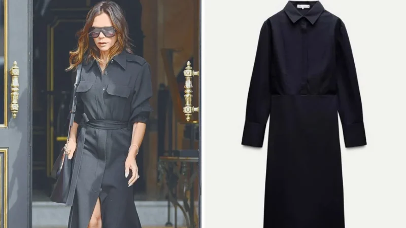 Victoria Beckham y su apuesta por el look camisero en Zara