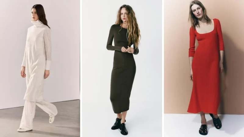 Las tres opciones de vestidos otoñales de Zara que tienes que tener