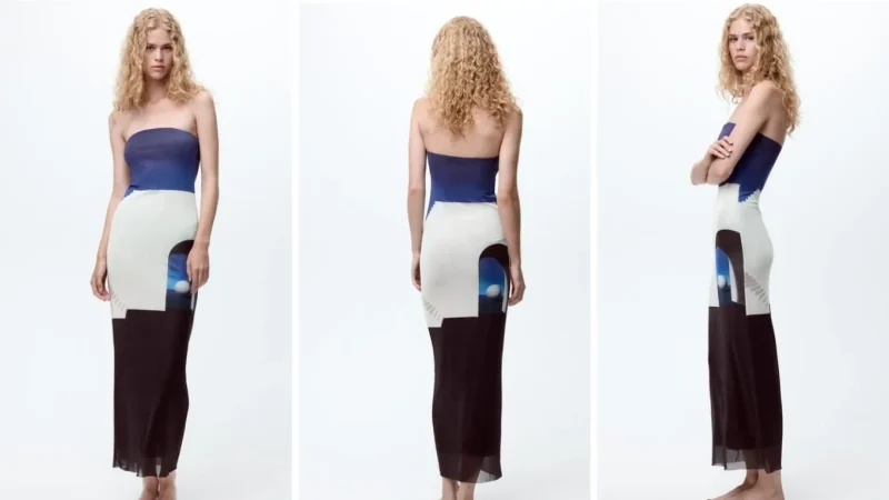 Estampado y de colores, los detalles del vestido de Zara de esta temporada