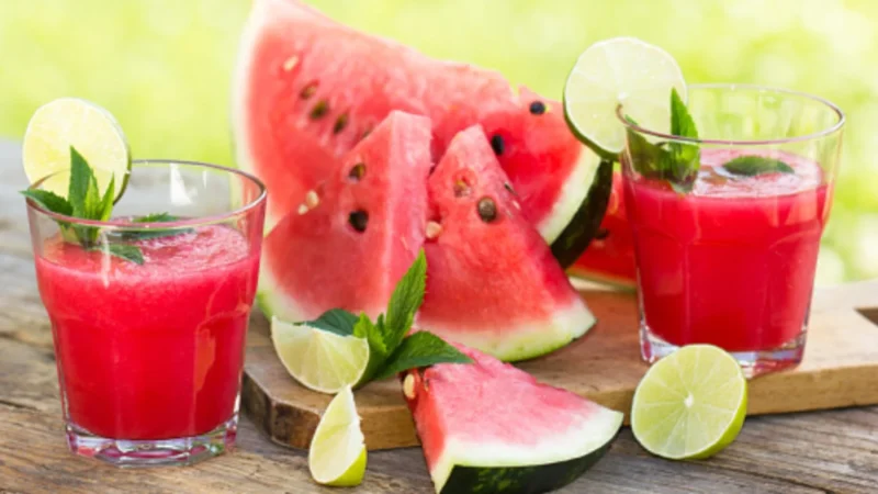 Bebida de sandía para combatir la ola de calor 