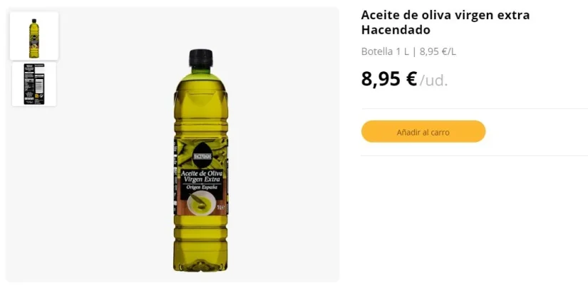 Aceite Hacendado Mercadona Merca2.es