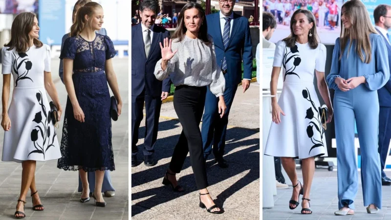 La clave del look: estilo y comodidad en las sandalias de Letizia