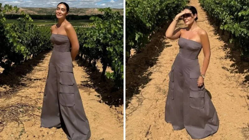 El look de Vicky Martín Berrocal similar al de Stradivarius 