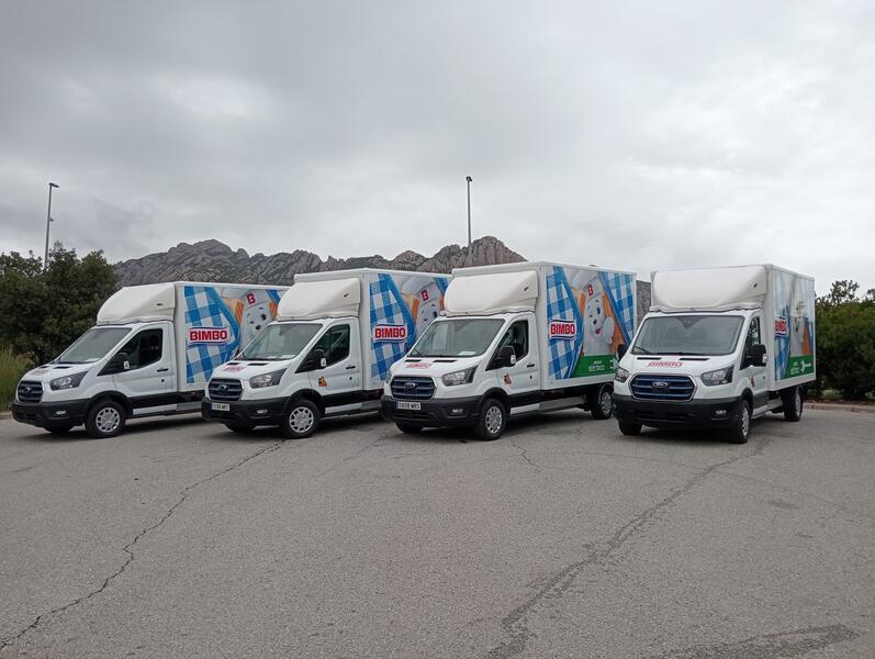 Grupo Bimbo compra 30 furgonetas 100% eléctricas Ford E-Transit con 317 kilómetros de autonomía