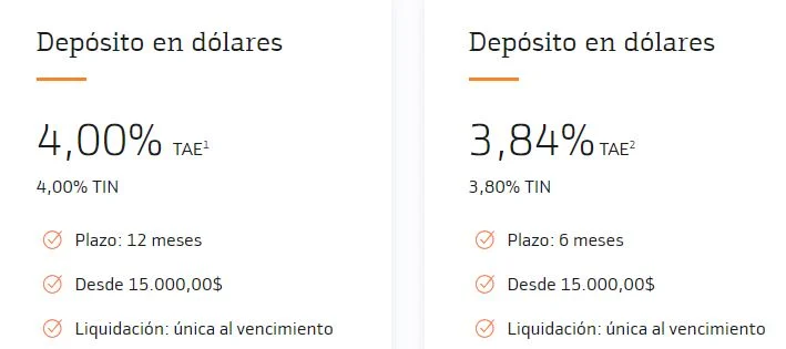 depositos dolares Merca2.es