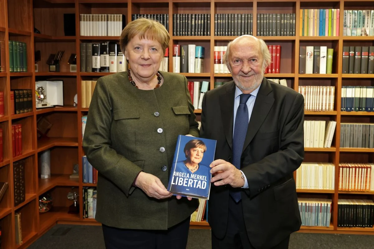 Angela Merkel presenta sus memorias en el Auditorio RBA de Barcelona y reflexiona sobre su legado