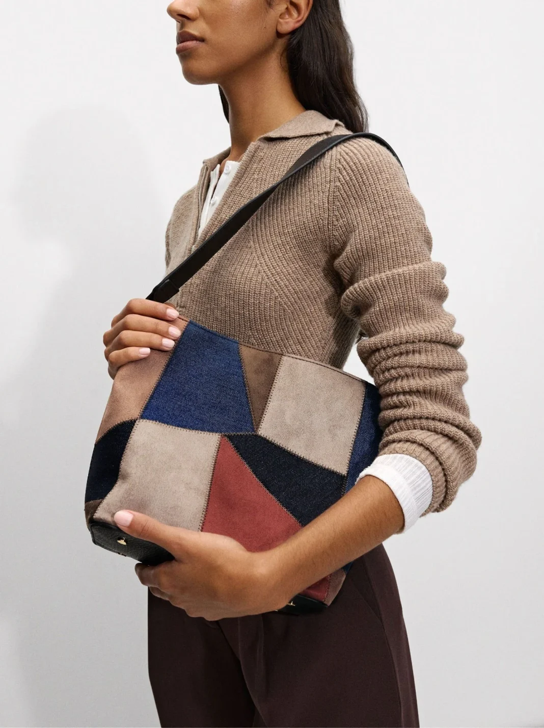 Bolso de Hombro de Patchwork: comodidad y diseño en tendencia