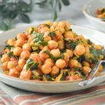 Guiso perfecto para el frío con garbanzos, espinacas y merluza