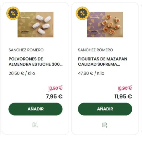 descuentos productos navidenos Merca2.es