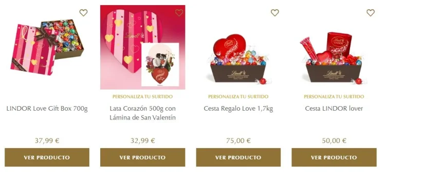 Los nuevos lotes de Lindt para San Valentin Merca2.es