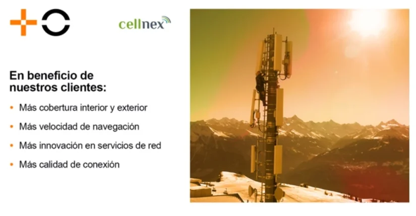 Cellnex y MasOrange firman un nuevo contrato de servicios hasta 2048