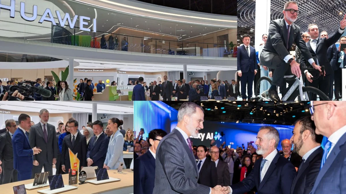 El Rey Felipe VI y los gigantes tecnológicos (Telefónica, Huawei…) en el MWC: Apuesta por el futuro digital